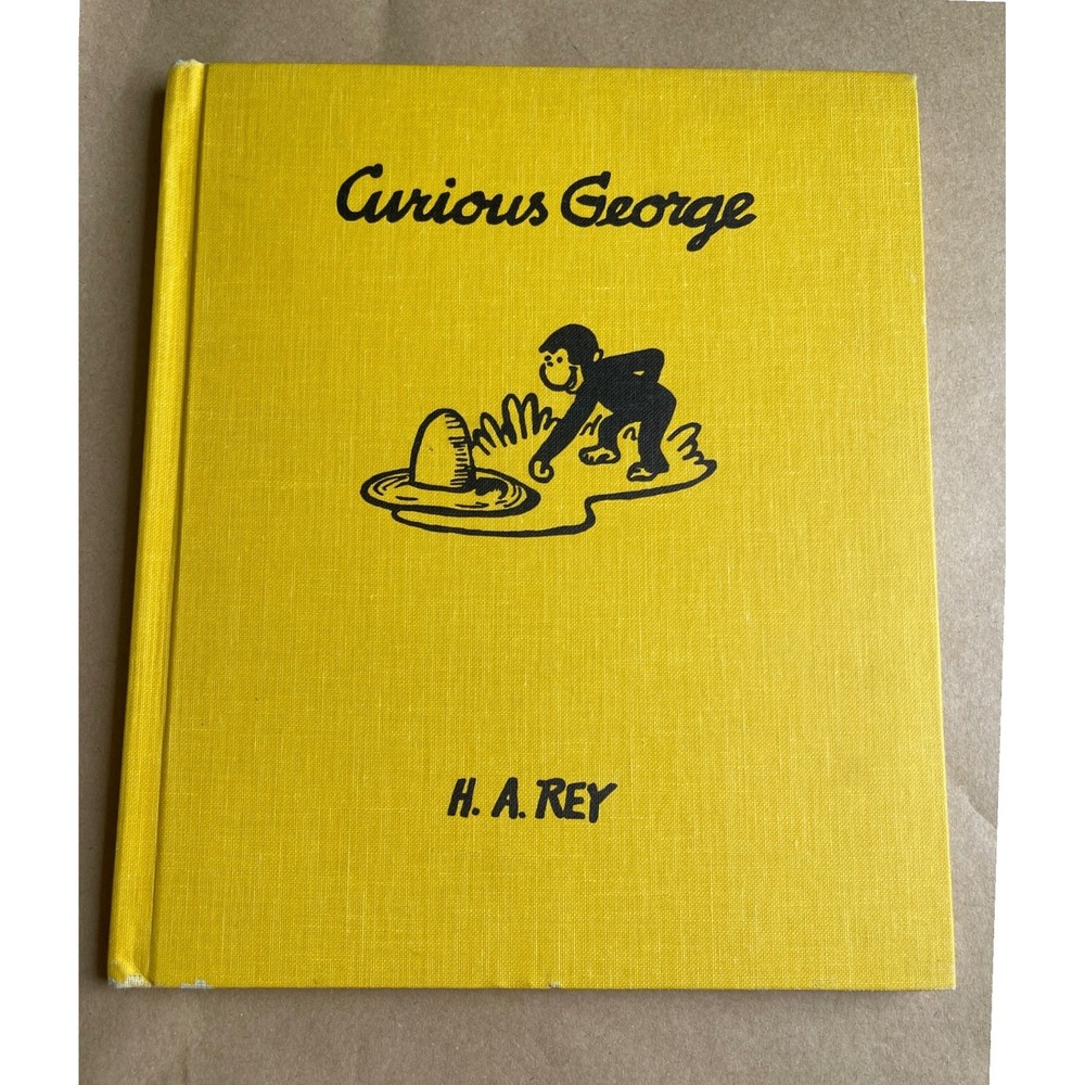 Curious George by H.A. Rey Hardcover Book Houghton Mifflin Reinforced Edition